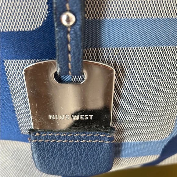 Nine West Blue and Tan Women's Bag preloved 💙 - Picture 3 of 11